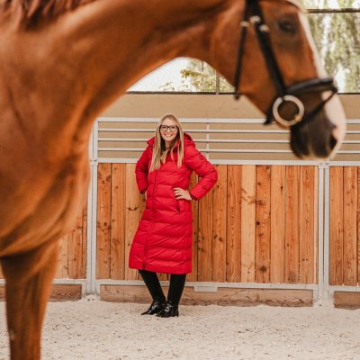 Wellensteyn Kabát Cordoba Long DoRuAirTec dámský červená – Zboží Dáma