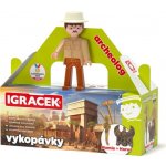 EFKO Igráček Archeolog figurka s egyptskými vykopávkami Mumie a sošky boha Hora – Zboží Dáma