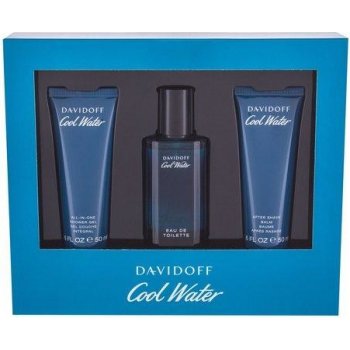 Davidoff Cool Water pro muže EDT 40 ml + sprchový gel 50 ml + balzám po holení 50 ml dárková sada