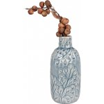 House Nordic Váza keramická kulatá BERY BLUE se vzorem Ø12x26 cm, modrá – Hledejceny.cz