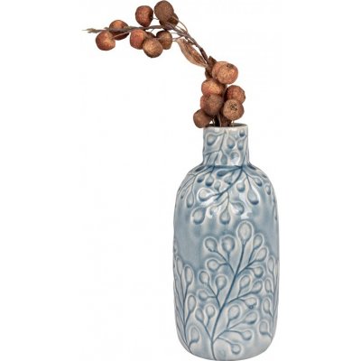 House Nordic Váza keramická kulatá BERY BLUE se vzorem Ø12x26 cm, modrá – Hledejceny.cz