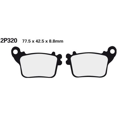 Zadní brzdové destičky Nissin Honda CBR 1000 RR Fireblade (Rad.cal) 2008 směs ST | Zboží Auto