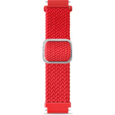 Aligator řemínek textilní 22mm, červený 22AW0014 – Zboží Mobilmania