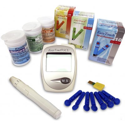 EasyTouch Cholesterolmetr 3v1 + 3 krabičky proužků – Hledejceny.cz