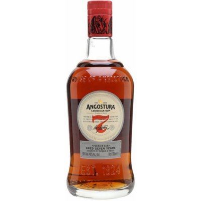 Angostura Caribbean Dark Rum 7y 40% 0,7 l (holá láhev) – Zboží Mobilmania