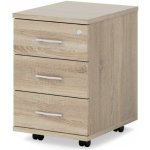 Rauman Impress 40,6 x 50,1 cm 3 zásuvky dub sonoma – Zboží Dáma