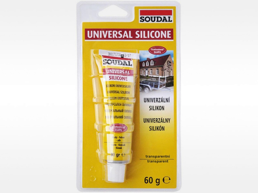 SOUDAL univerzální silikon 60g transparentní