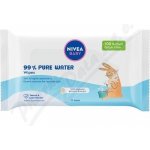 NIVEA BABY 99% Pure Water Čisticí ubrousky 57 ks – Zboží Dáma
