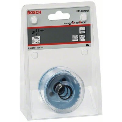 Vrtací korunka - děrovka na plech Bosch Sheet Metal pr. 51mm, 2" – Zboží Mobilmania