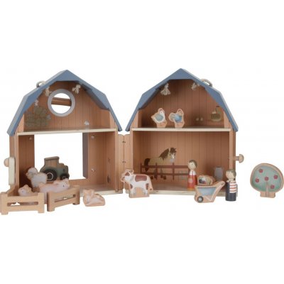 LITTLE DUTCH domeček pro panenky dřevěný přenosný Farma – Zboží Mobilmania