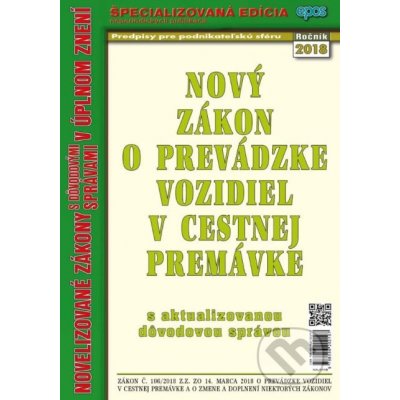 Nový Zákon o prevádzke vozidiel v cestnej premávke – Hledejceny.cz