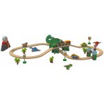 lupilu Dřevěná železnice Sada dinosaurů Statek – Hledejceny.cz