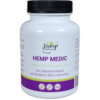 Hemp Production Kapsle pro zlepšení trávení a podporu lidí s cukrovkou 90 kapslí – Hledejceny.cz