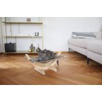 Lehátko houpací SIESTA II lněná houpačka pro kočky 61 x 37 x 32 cm – Zbozi.Blesk.cz