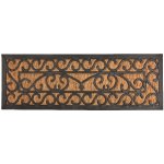 ESSCHERT DESIGN BEST FOR BOOTS s kokosovým vláknem černá s přírodní s ornamenty 75 x 25 cm – Zboží Mobilmania