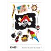 AG Design K0821 Samolepicí dekorace PIRATS rozměry 65 x 85 cm