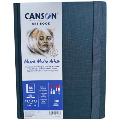 Canson Mixed Media Artist Book v pevné vazbě (21 × 27,9) 300g 56 listů – Hledejceny.cz