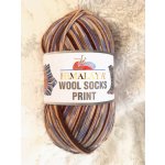 Himalaya Příze Wool socks print - S32-03 hnědo-fialová – Hledejceny.cz