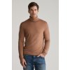 Pánský rolák Gant Extrafine Merino Wool Turtleneck Dk. Sand Melange