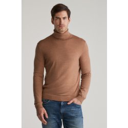 Gant Extrafine Merino Wool Turtleneck Dk. Sand Melange