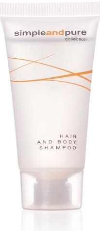 Lari hotelový vlasový a tělový šampon v tubě Simple and Pure 20 ml
