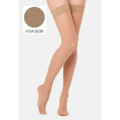 Golden Lady Extra jemné samodržící punčochy SUNFRESH 10 DEN gobi Tělová – Zboží Mobilmania