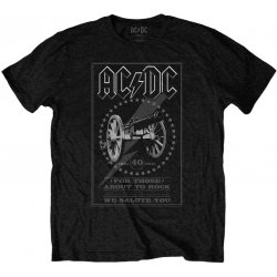 AC/DC tričko FTATR 40th Monochrome black