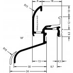 GUTMANN rámová okapnice Neckar 22/34 F-TXL Bronz 1000 mm – Sleviste.cz