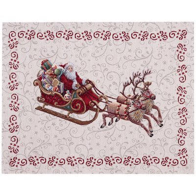 Tegatex Gobelínové prostírání Vánoční Santa Claus na saních 35x45cm – Zboží Mobilmania