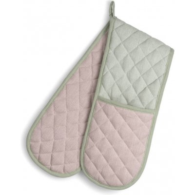 KELA KL-12723 Chňapka rukavice dvojitá Tia 100% bavlna nugát zelená 90 x 18 cm – Zboží Dáma