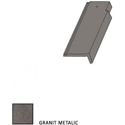 BMI Bramac Tegalit Star taška krajová půlená pravá granit metalic
