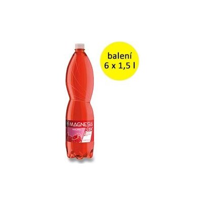 Magnesia Red ochucená minerální voda Malina 6 × 1,5 l – Zboží Dáma