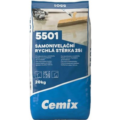 Cemix Samonivelační stěrka 25 Mpa 20 kg – Sleviste.cz