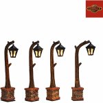 Luville Dřevěné pouliční lucerny 4 ks 10,5 x 2 x 10,5 cm – Hledejceny.cz