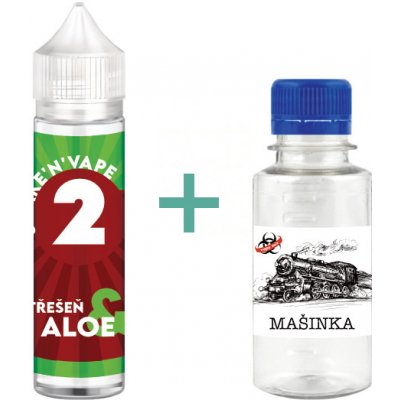 Vape Mix Dvojka Třešeň Aloe Shake and Vape 10 ml + Základní báze Mašinka 70VG/30PG 100 ml – Sleviste.cz