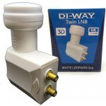 DI-WAY White Leopard line LNB TWIN 0,1dB – Zbozi.Blesk.cz