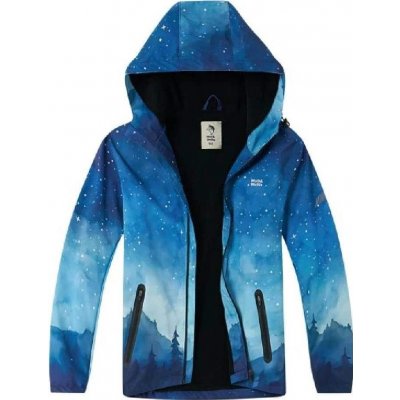 Chlapecká šusťáková bunda s flísem Obloha modrá – Hledejceny.cz