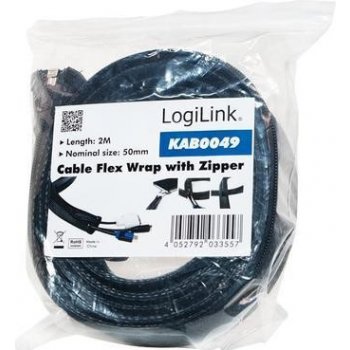 LogiLink Elastický organizér pásků se zipem 2m, KAB0049