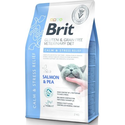 Brit Veterinary Diets Cat GF Calm & Stress Relief 2 kg – Zbozi.Blesk.cz