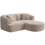 Cosmopolitan Design Béžová manšestrová rohová pohovka Campi 180 cm, pravá – Hledejceny.cz