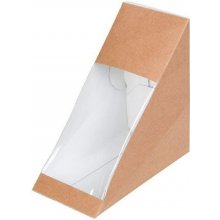 Papírový box na sendvič s PLA okénkem BioNatic 121 121 68mm