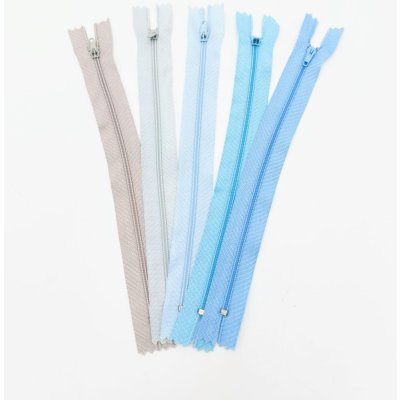 Spirálový zip šíře 3 mm délka 20 cm - odstíny modré a šedé Varianta: 4 – Zboží Dáma