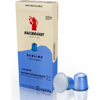 Hausbrandt Kapsle Sublime 100% arabica do Nespresso 10 ks – Hledejceny.cz