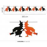 Girlanda čarodějnice 23 x 300cm – Zboží Dáma