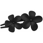 Plastová spona s květy Barva: černá – Zboží Dáma