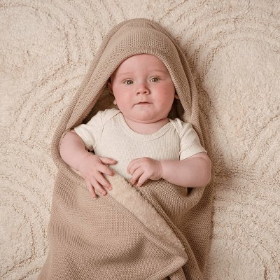 Little Dutch Deka zavinovací pletená Beige – Hledejceny.cz