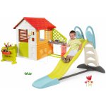 Smoby set domeček Zahradník Neo Floralie s kuchyňkou a skluzavka Toboggan XL s dvojitou vlnou a vodou 310300-16 – Zboží Dáma