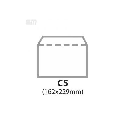 Dopisní obálka C5, bílá 80g, 50ks, s páskou – Zboží Živě