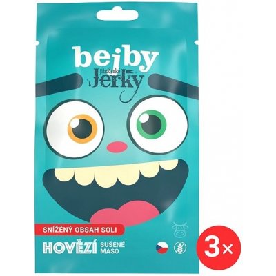 Jihočeské Jerky Bejby hovězí 3 x 20 g – Sleviste.cz