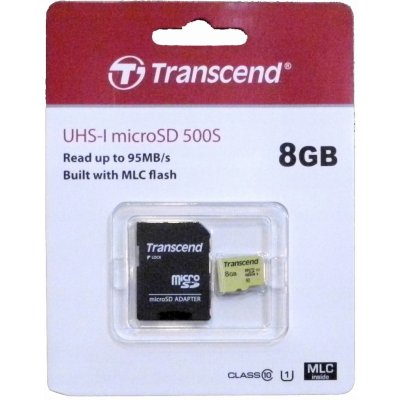 Transcend microSD 8 GB TS8GUSD500S – Zbozi.Blesk.cz